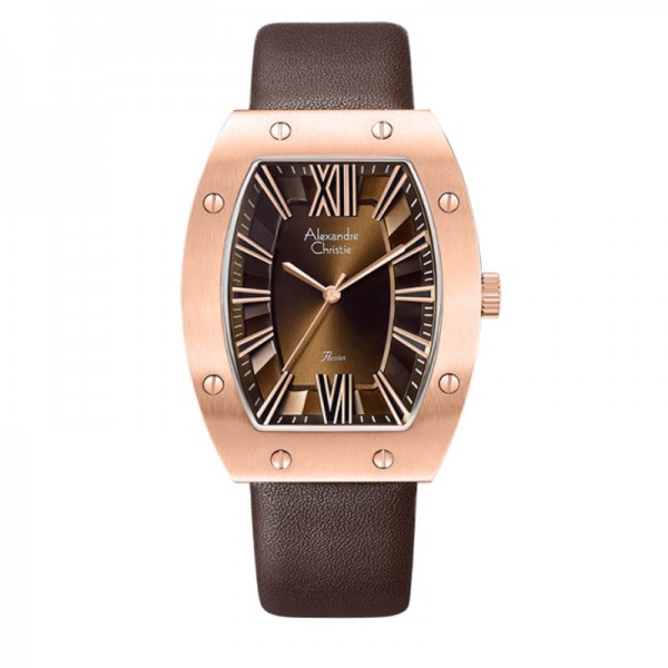 Alexandre Christie AC 8650 Rosegold Brown Man MHLRGBO